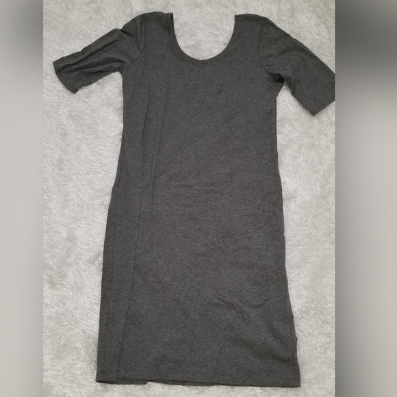 Gray Plus Size BodyCon Dress - Picture 3 of 4